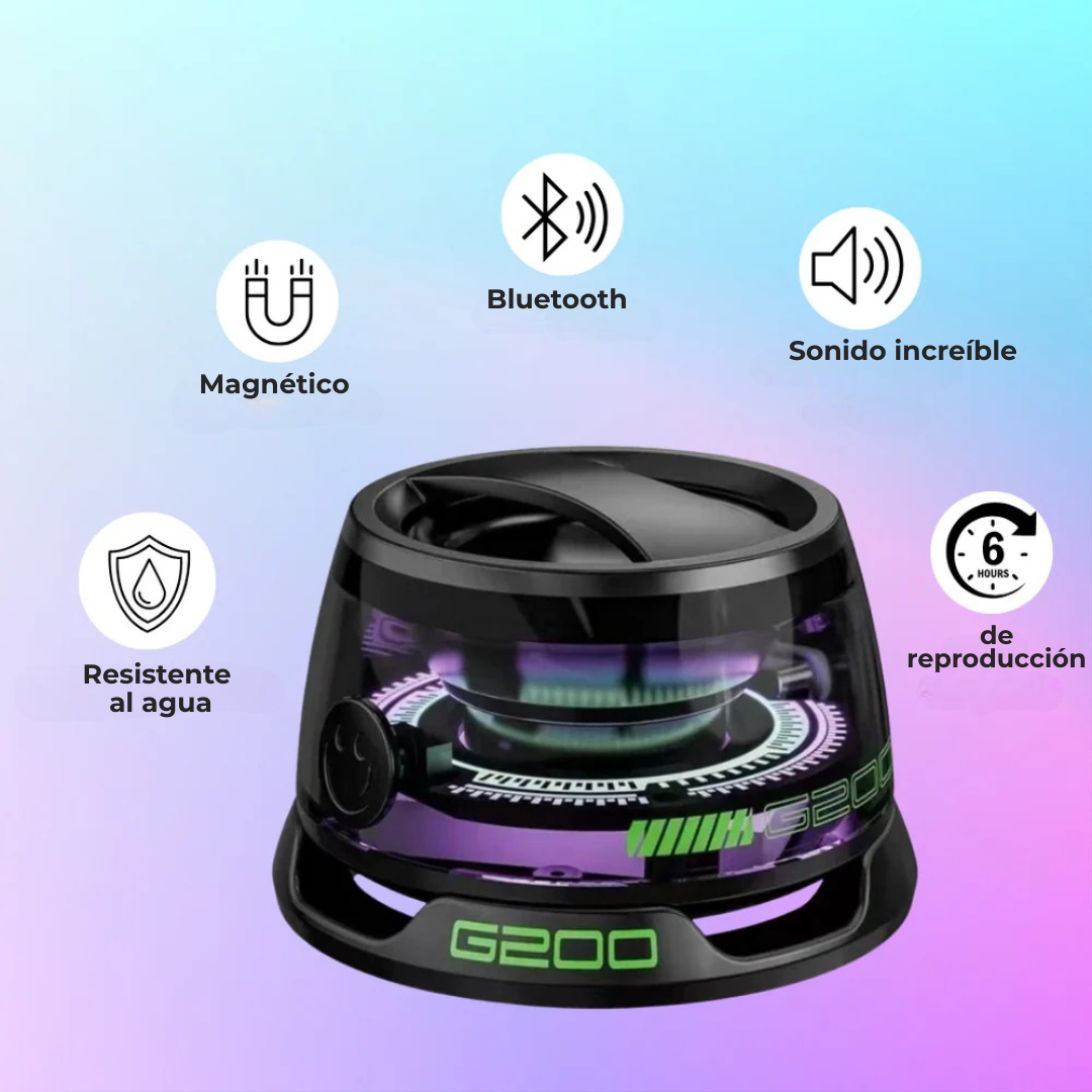 GuaadeShop™ – Parlante Magnético G200 para celular y superficies metálicas