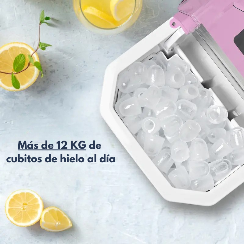 Máquina de Hielo Compacta – Rápida y Portátil para Encimera (NEGRO)